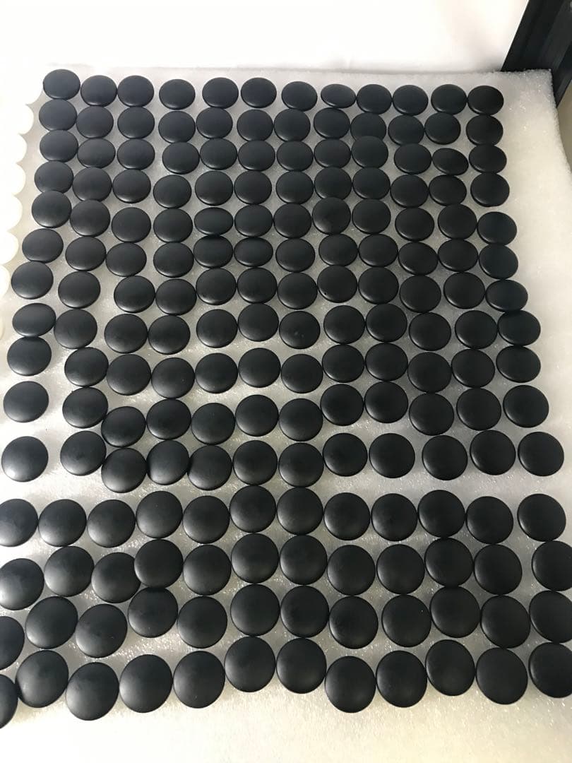 高級　囲碁　 碁笥　碁石セット　蛤碁石 　白色 165個　那智黒 180個