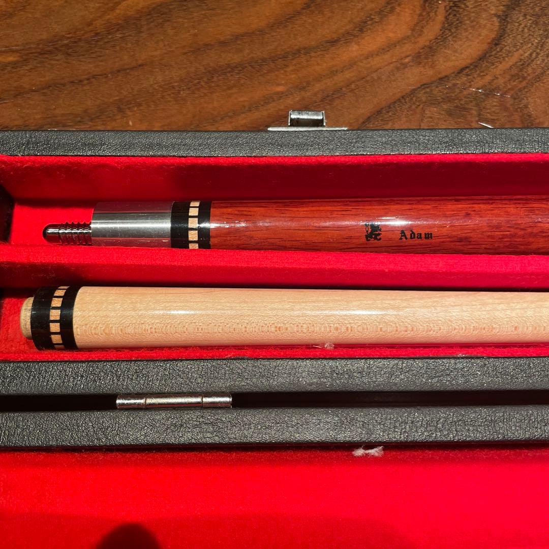 Adam ビリヤードキュー 木製 赤色