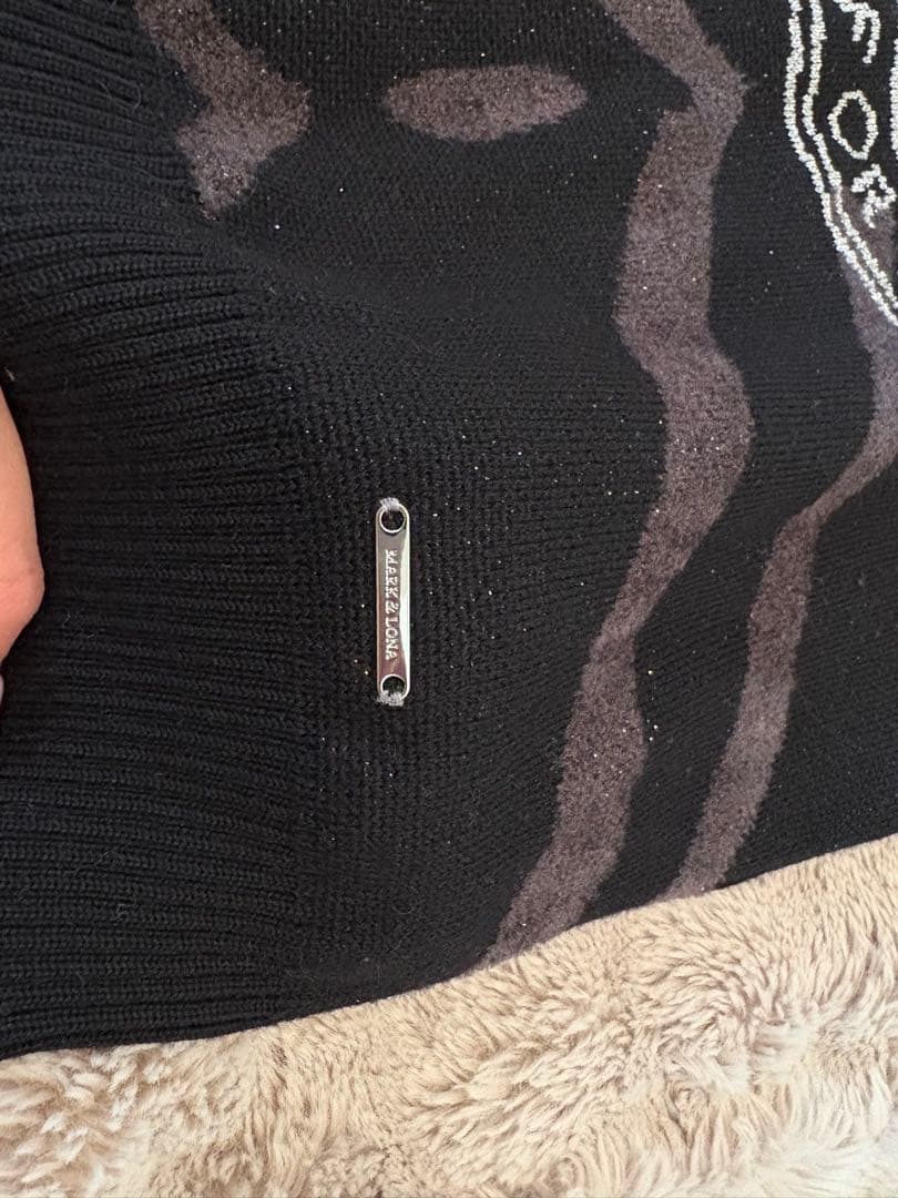 MARK & LONA Queen's Zebra Crew ニット