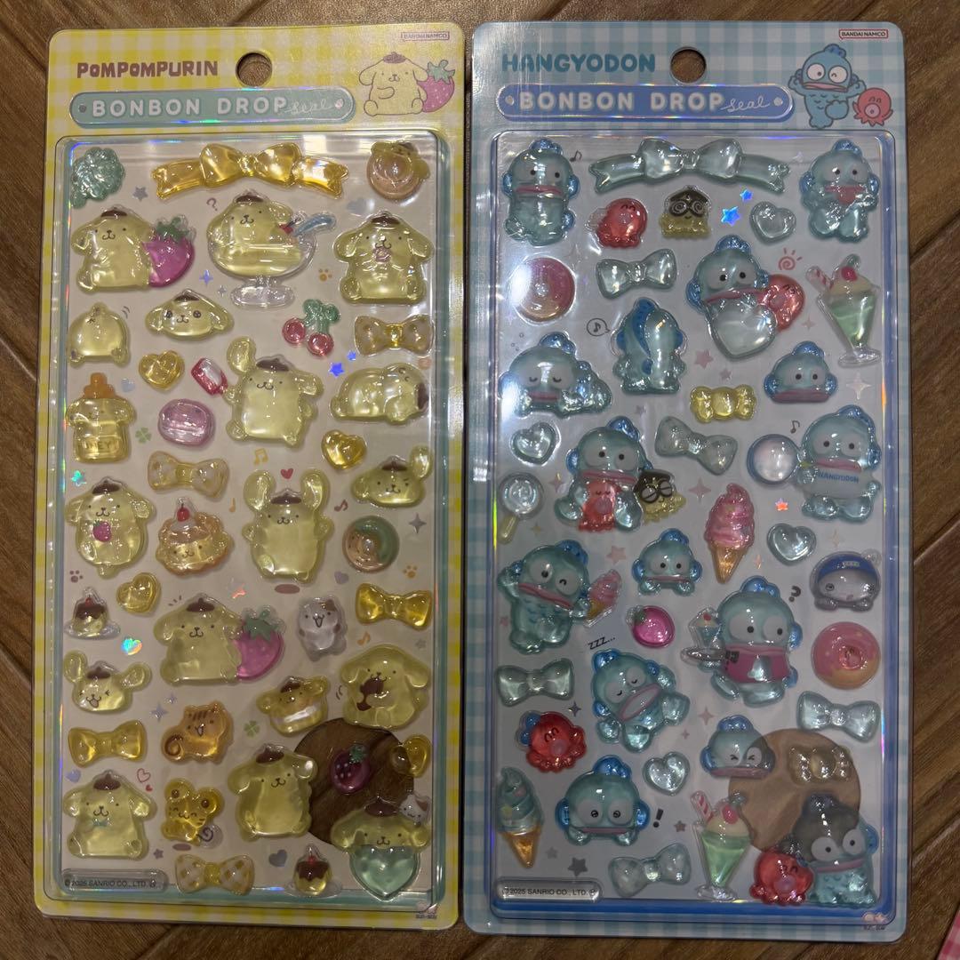 サンリオ ボンボンドロップシール 第2弾 8枚セット