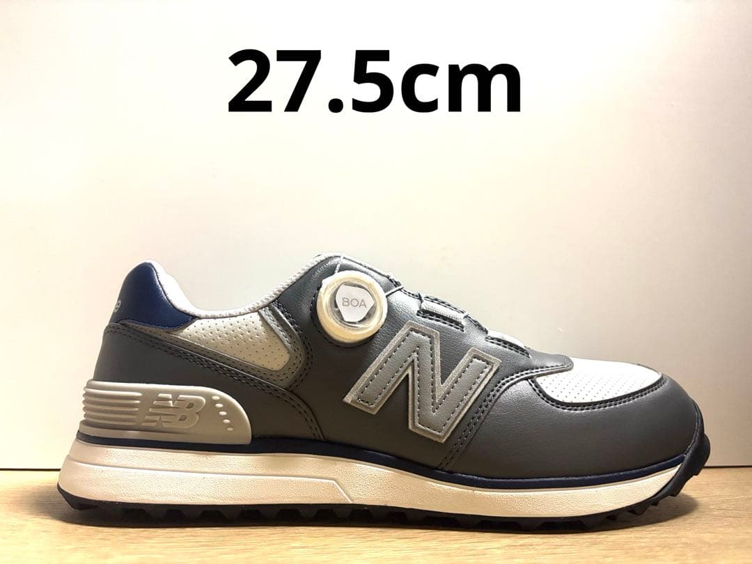 未使用 27.5cm 2E ニューバランスゴルフシューズUG574BJ4 グレー