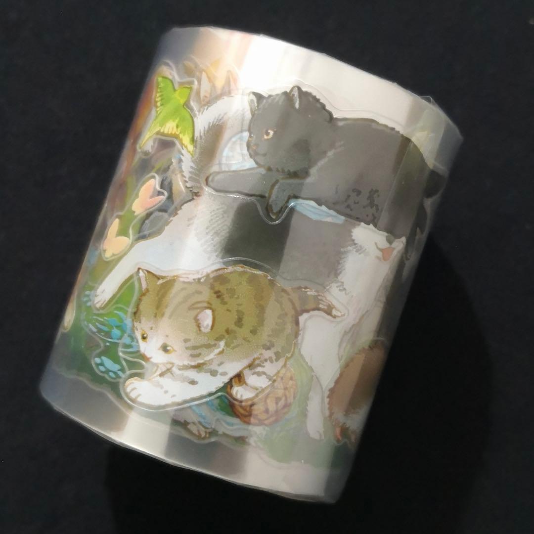 【8762】海外　マステ　5m巻売り　PETカッティング動物　犬　猫　ハリネズミ