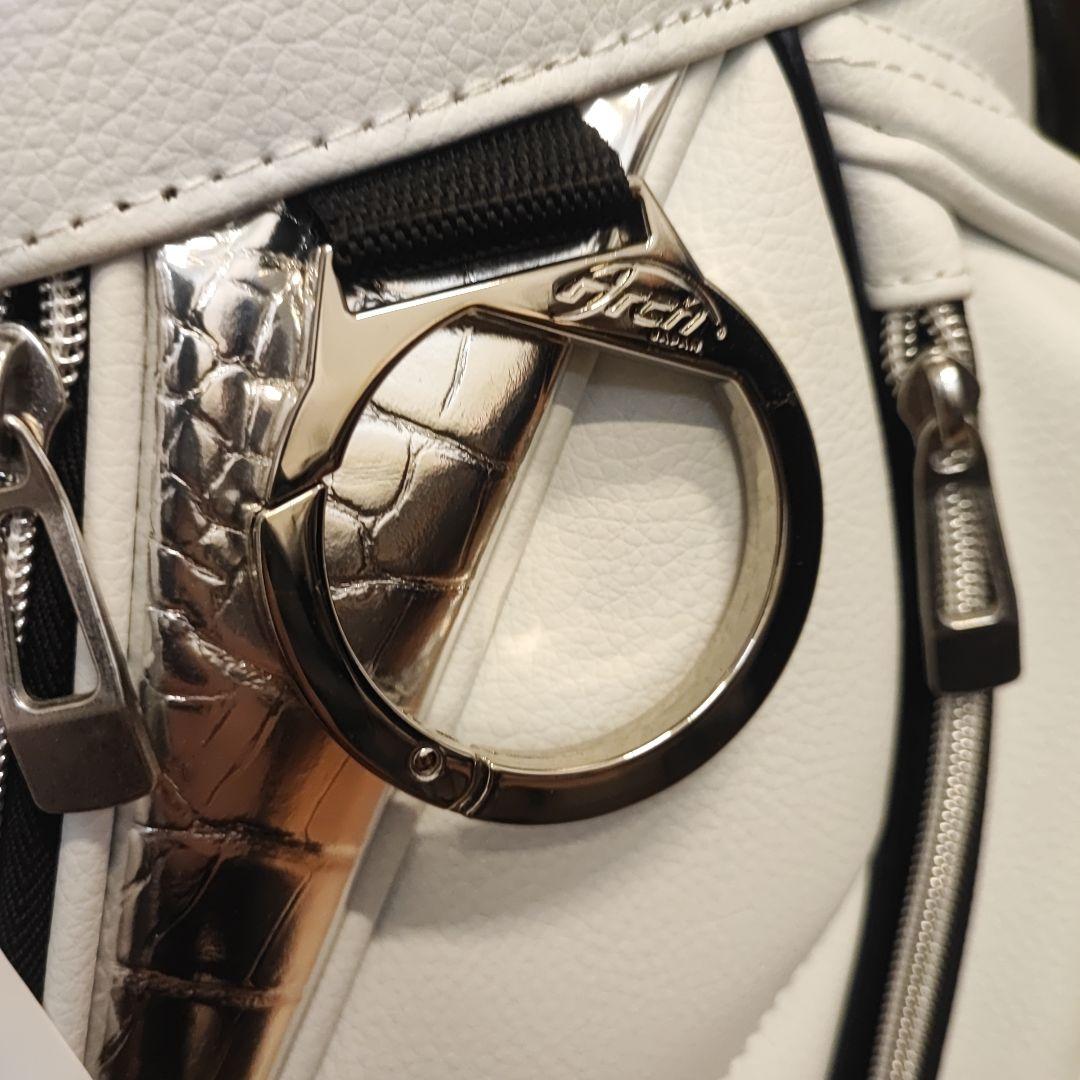 新品 数量限定 アーチゴルフ スタンドキャディバッグ 9.5インチ ホワイト