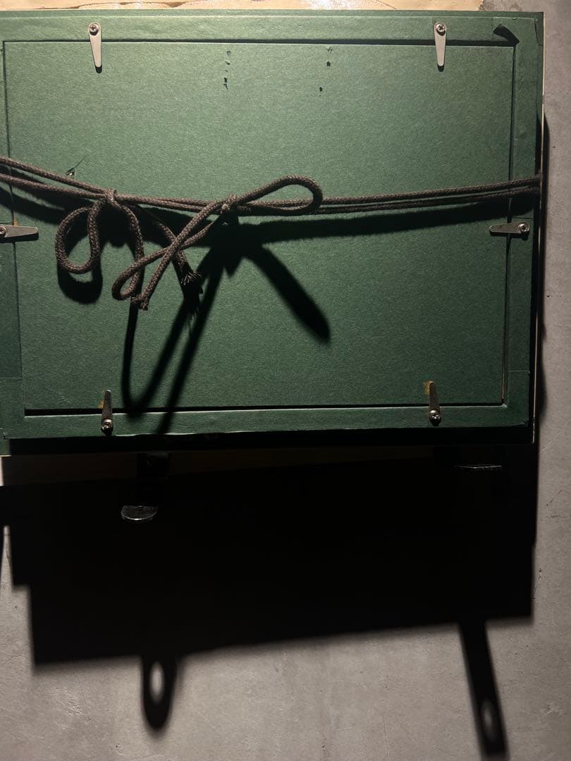 他の方発送×【森のcafe 】肉筆油彩画　作者不詳