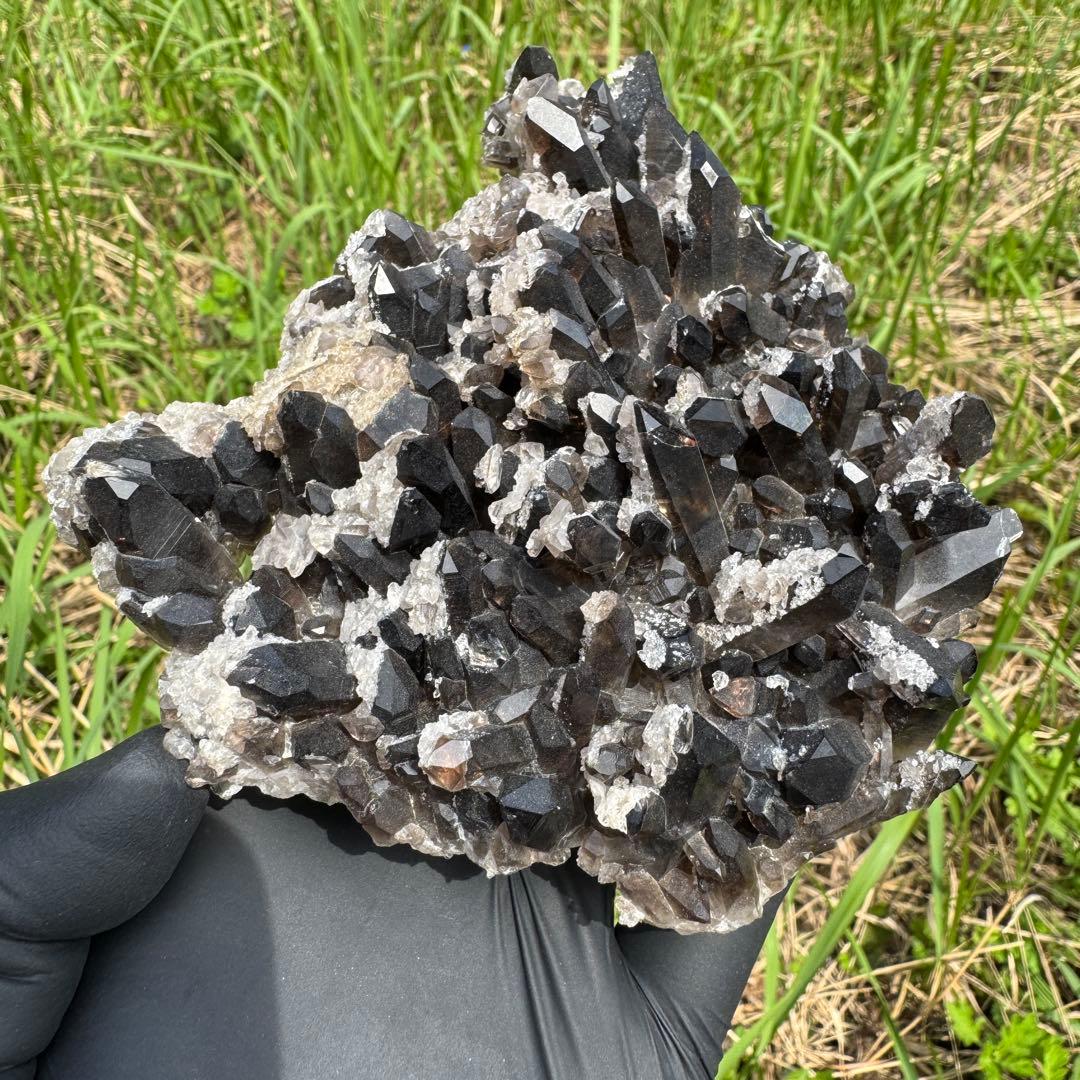 スモーキークォーツ クラスター アーカンソー州産