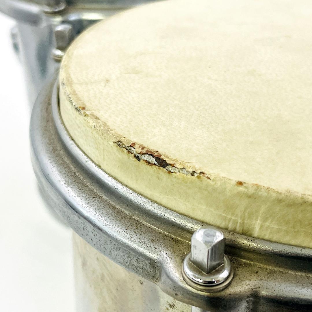 ボンゴ 本皮ヘッド 金属シェル ヴィンテージ 楽器 打楽器 BONGO