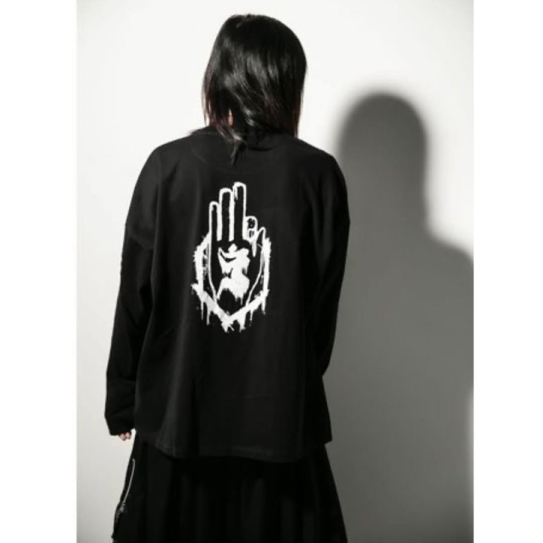 宙*様 真天地開闢集団 ジグザグ 参拝装束 定番 ロングTシャツ 黒