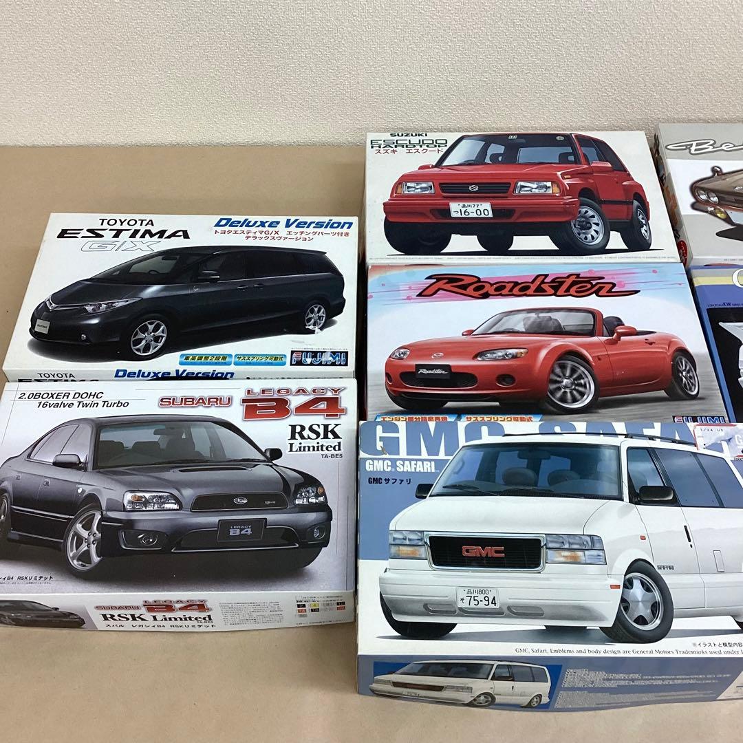 フジミ模型 1/24スケール 旧車・準旧車含むプラモ8個セット 未組立品