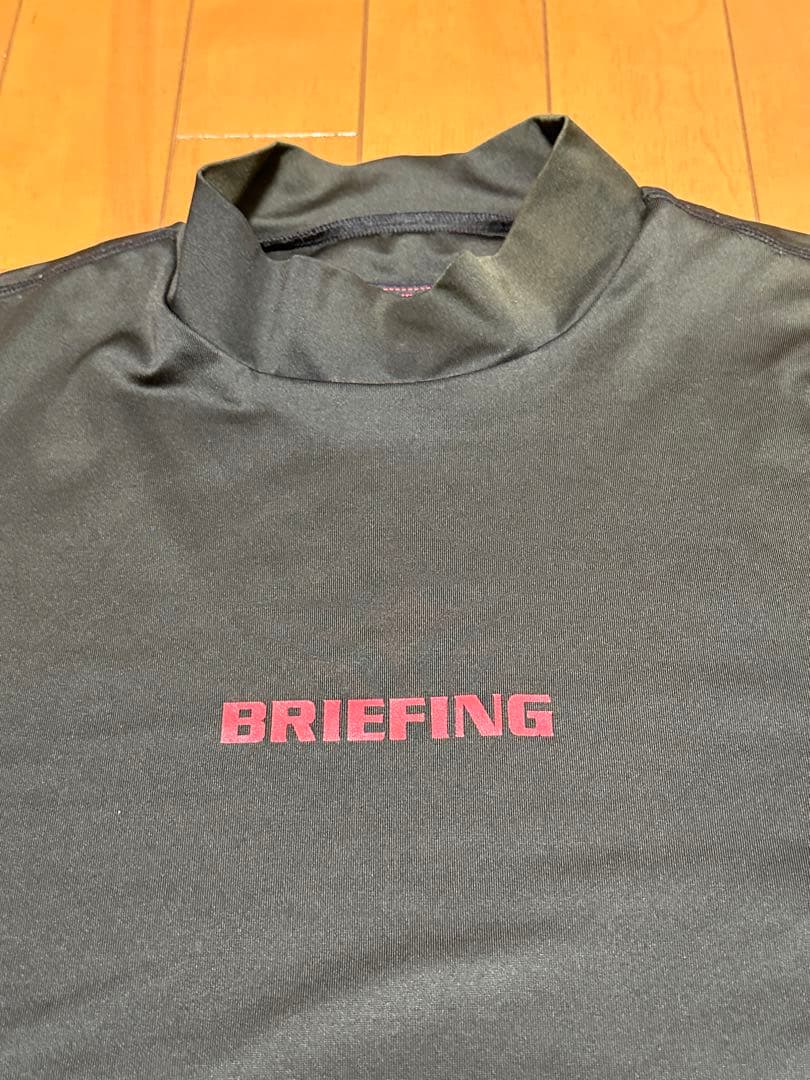 ブリーフィングBRIEFING☆ツアー定番ハイネックTシャツ☆黒☆L☆