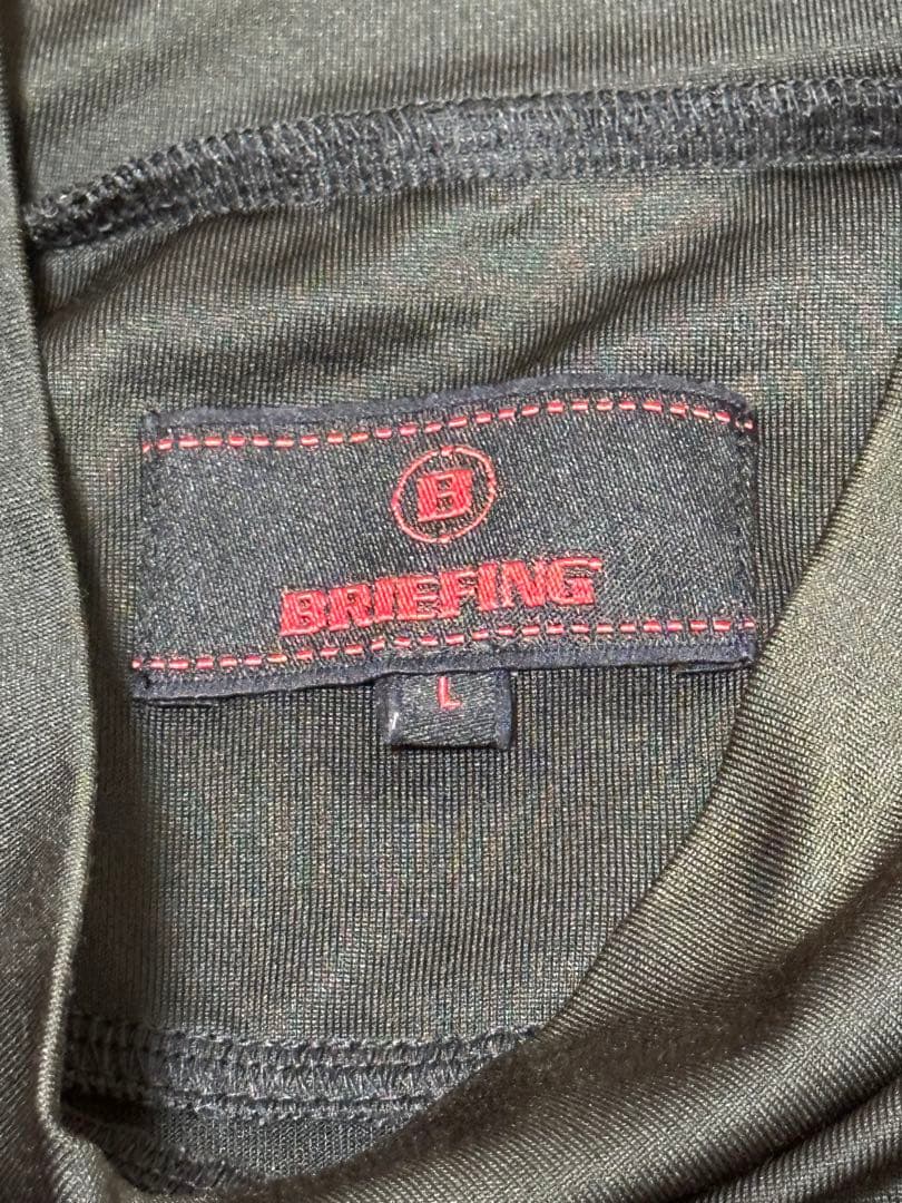 ブリーフィングBRIEFING☆ツアー定番ハイネックTシャツ☆黒☆L☆