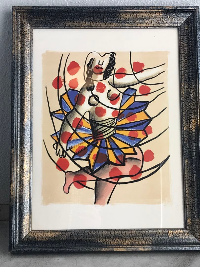 2002 パリ美術館購入　レジェ　仏製額装　アートフレーム