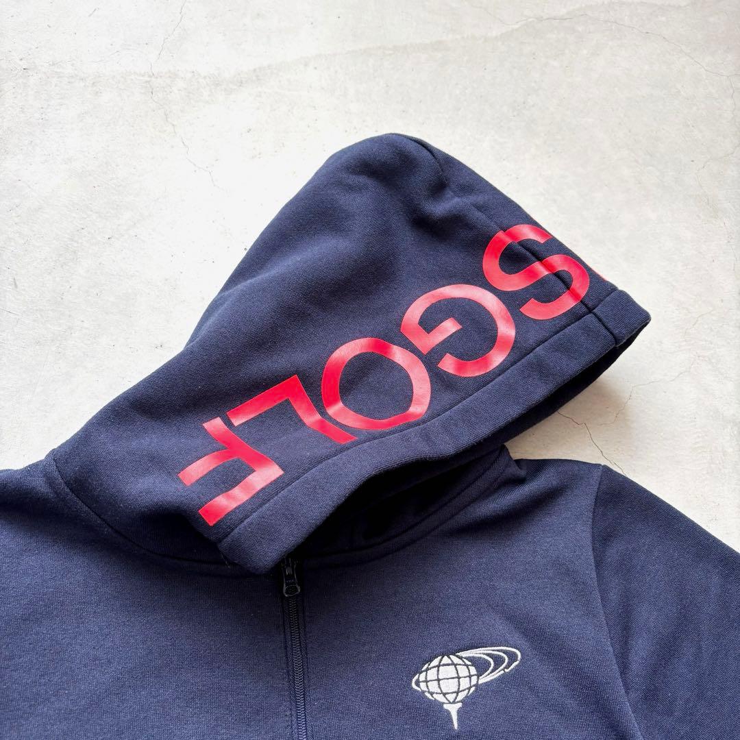 BEAMS GOLF ビームスゴルフ ダブルジップ フード付きパーカー ロゴ