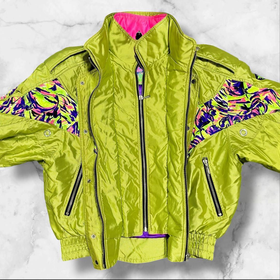 デサント 希少 XO スキーウェア ジャケット 派手柄 90s ヴィンテージ