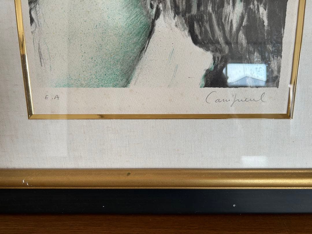 カシニョール Cassigneul「プロフィール」リトグラフ