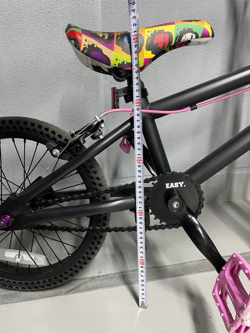 t*0様 子供用 パンクしない自転車 16インチ マットブラック