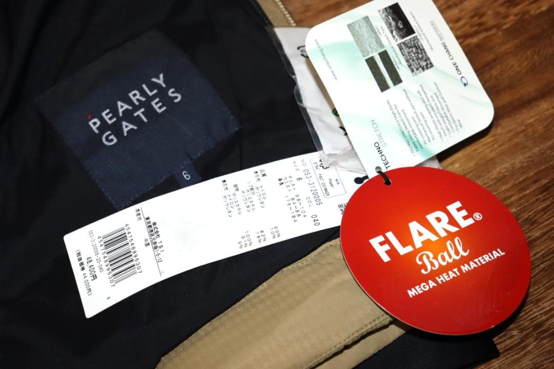 新品 パーリーゲイツ 中綿 フレアボール ストレッチ ジャケット (6/XL)Ⓗ