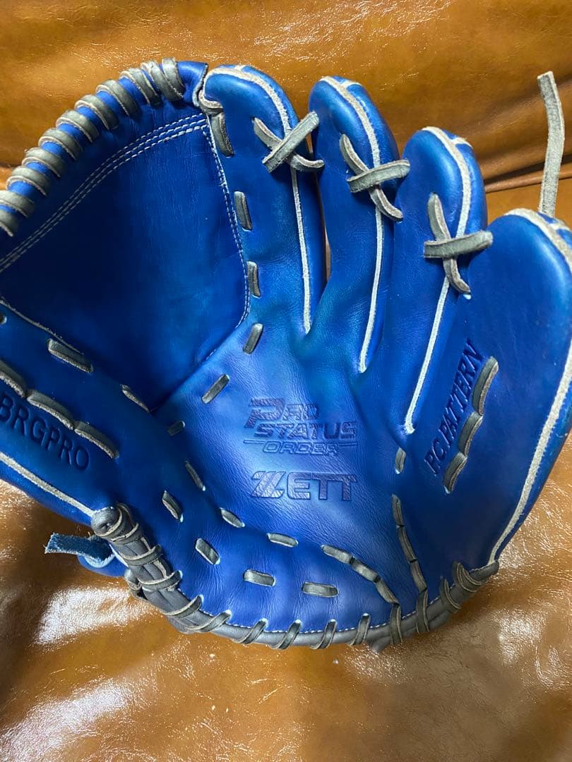 ゼット　プロステイタス　ウェルダーラベル　軟式　投手　グローブ　青柳型