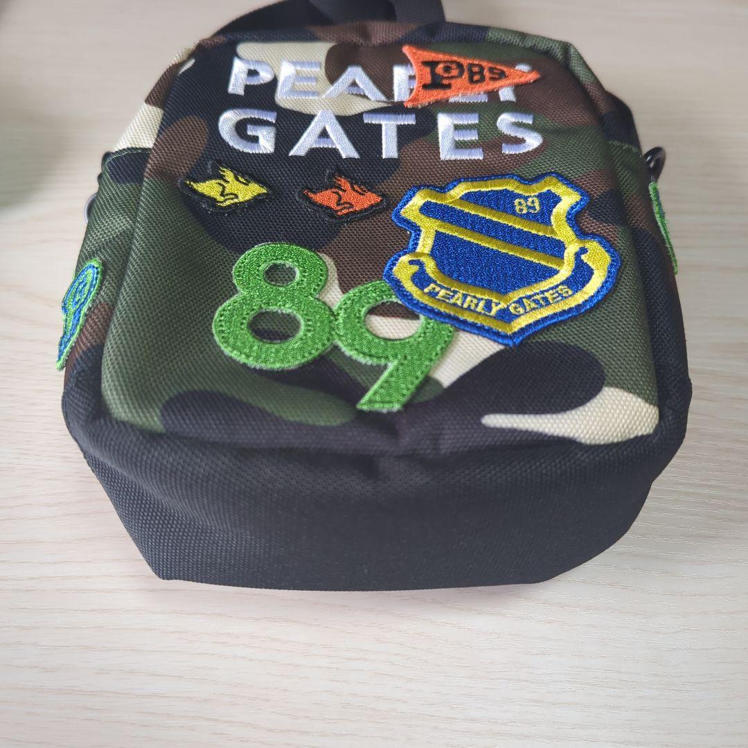 PEARLY GATES美品☆ 迷彩柄ワッペンミニショルダー ポーチ☆