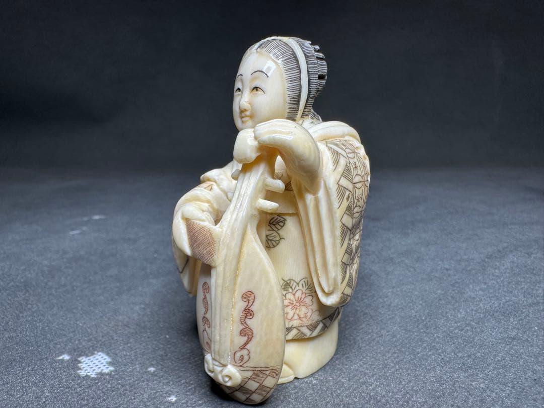 極上　天然素材　七福神　置物　根付　　アンティーク　和彫　骨董　飾り物　古美術品