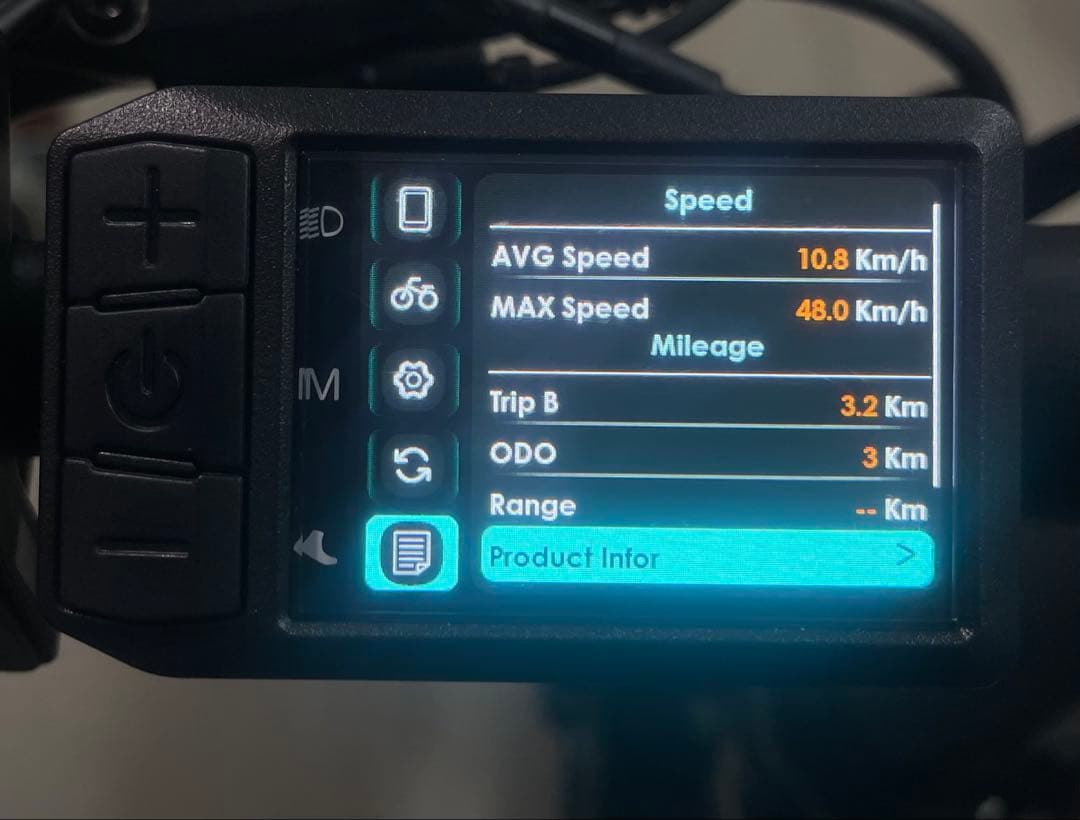 ￼MATE-X city 1.0用 大型カラー ディスプレイ 41km