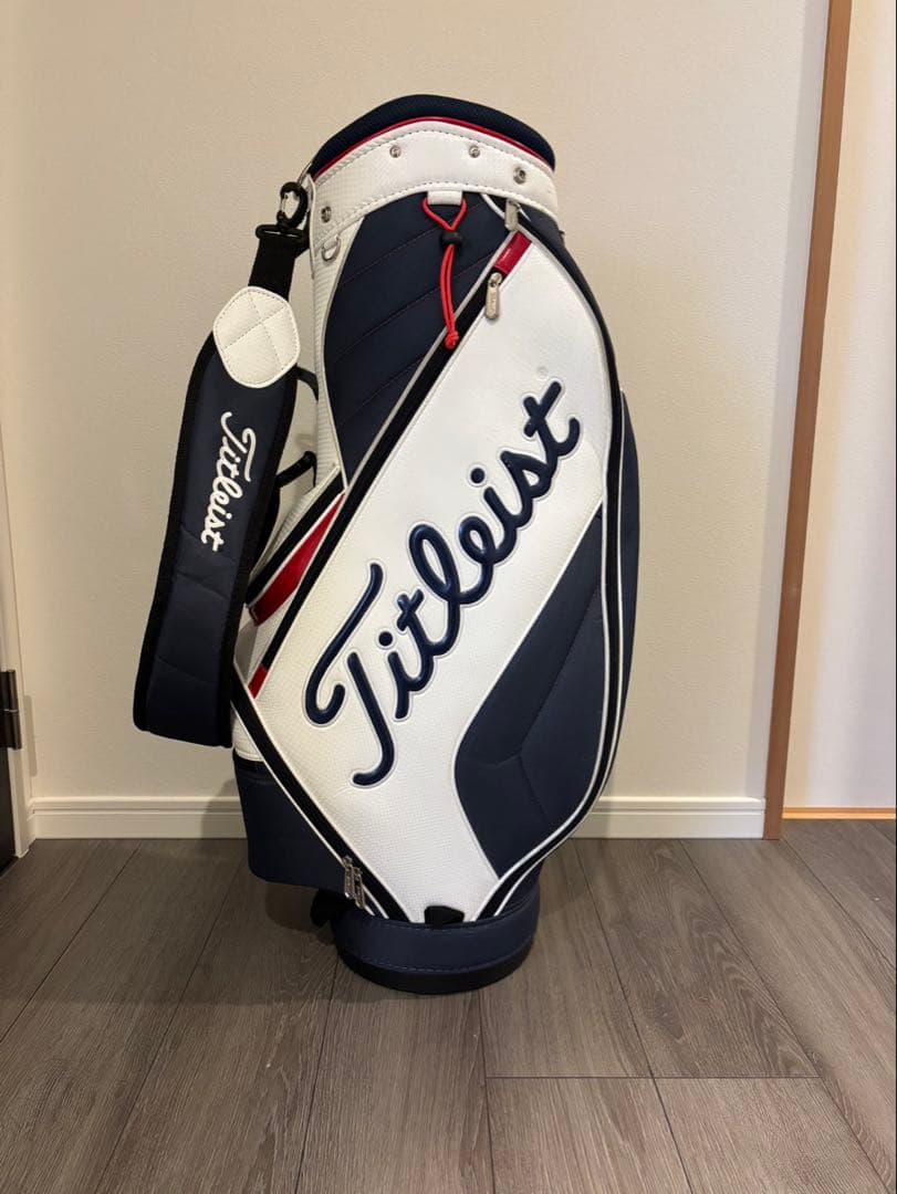 【お値下げ可】Titleist キャディバッグ ネイビーホワイト