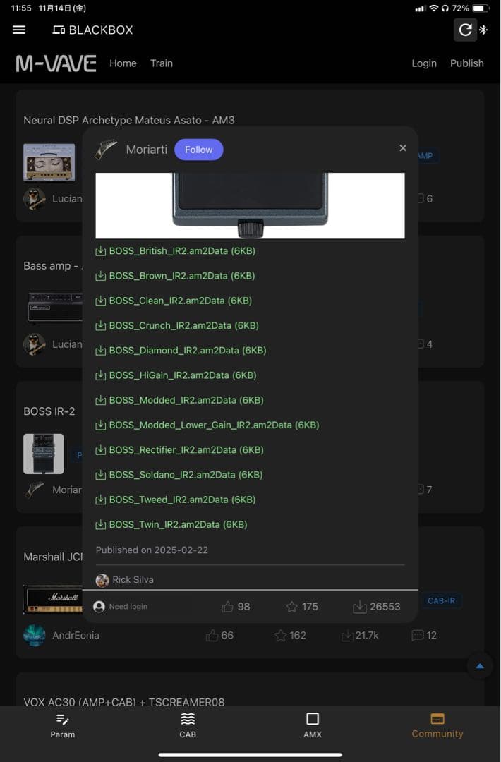 【新品未使用】M-VAVE ANNBLACKBOX IR AMPモデリング