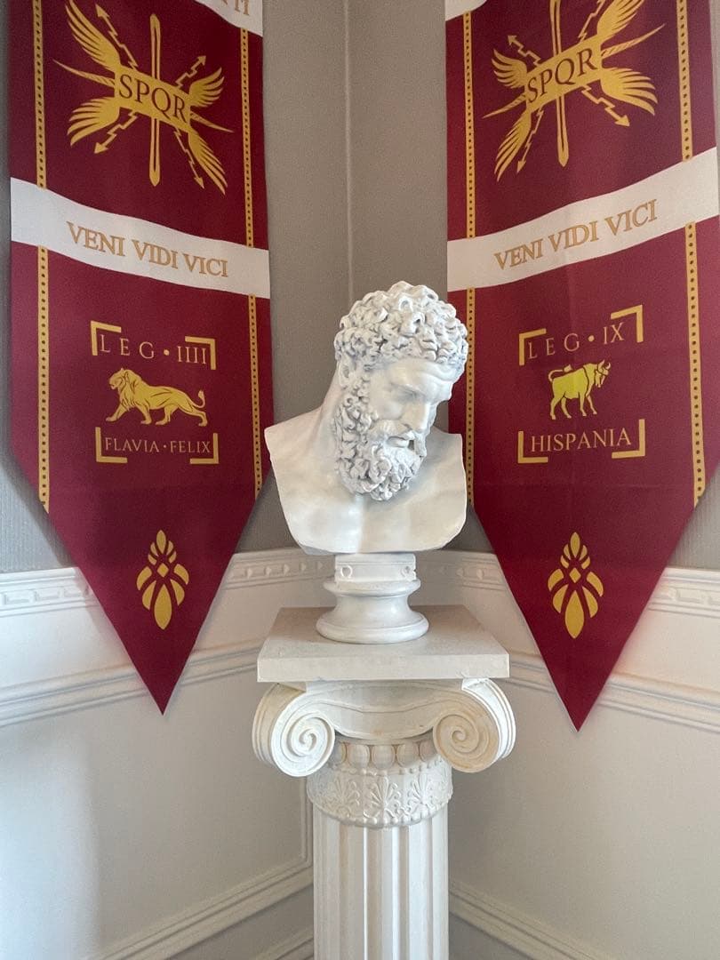 彫刻 ヘラクレス頭像 高さ50cm,美術デッサン教具,卓上 装飾品,工芸品美術品