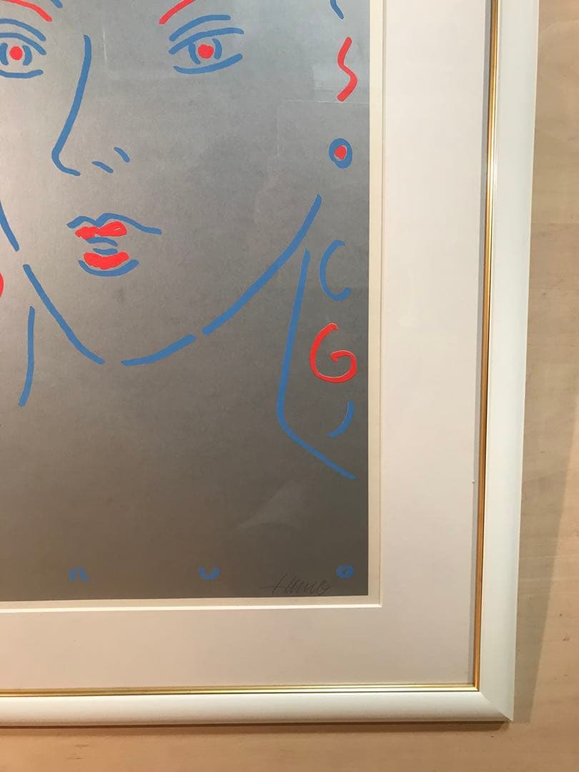 宮内ハルオ　「女神 in New York 」　シルクスクリーン　直筆サイン有り