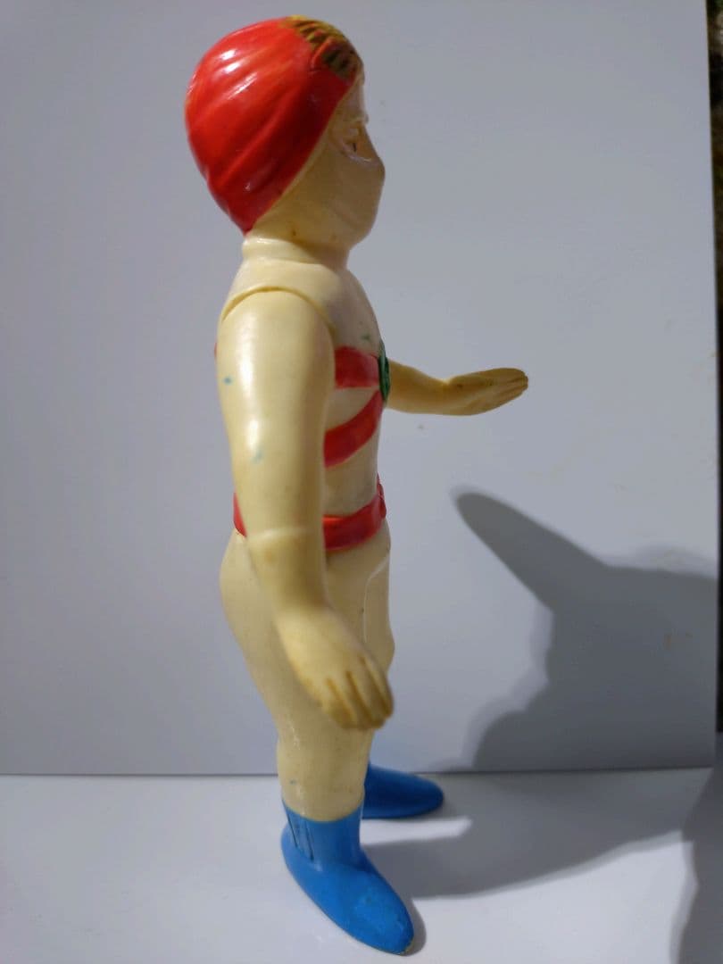 愛の戦士レインボーマン☆1970年代の希少ソフビフィギュア☆高さ約15cm