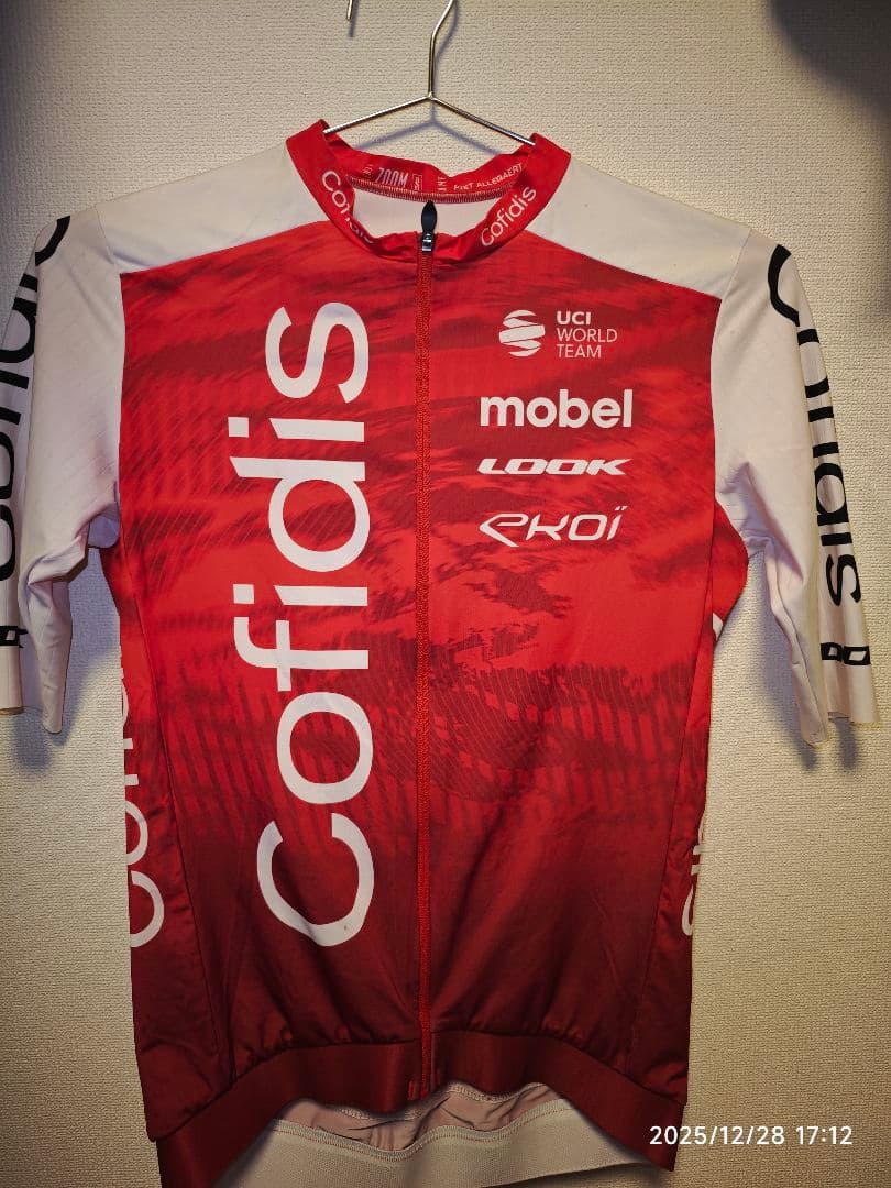 【選手使用品】Cofidis半袖ジャージ・ビブショーツ サイズSトゥミーア選手
