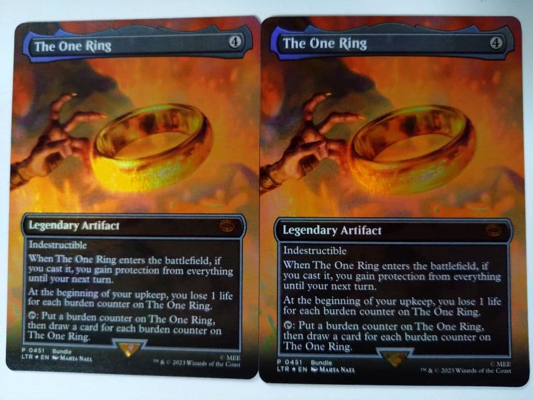 一つの指輪　英語版　Foil ２枚セット