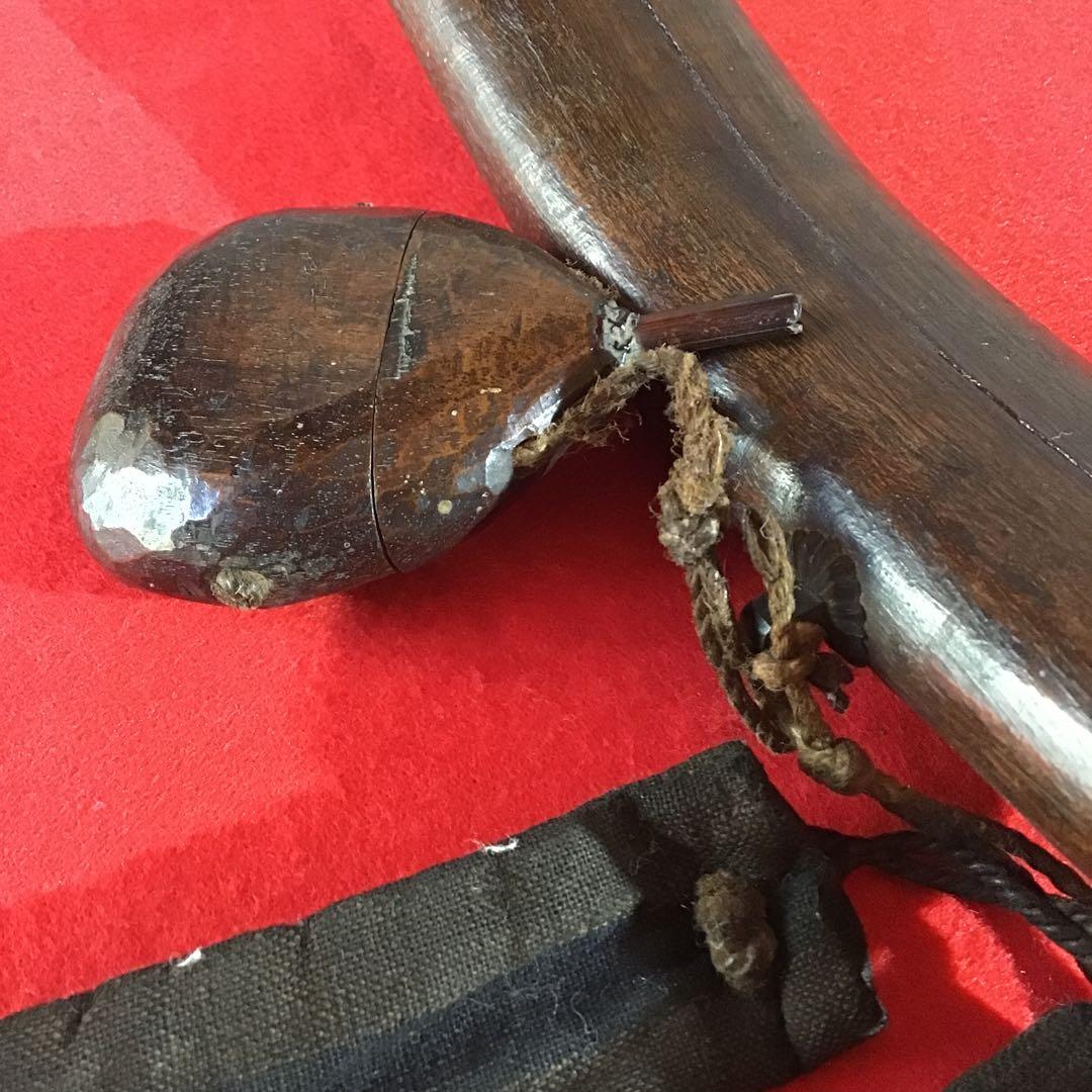 火縄銃　煙硝入　口薬入　玉袋2種　江戸期　マタギ民族資料