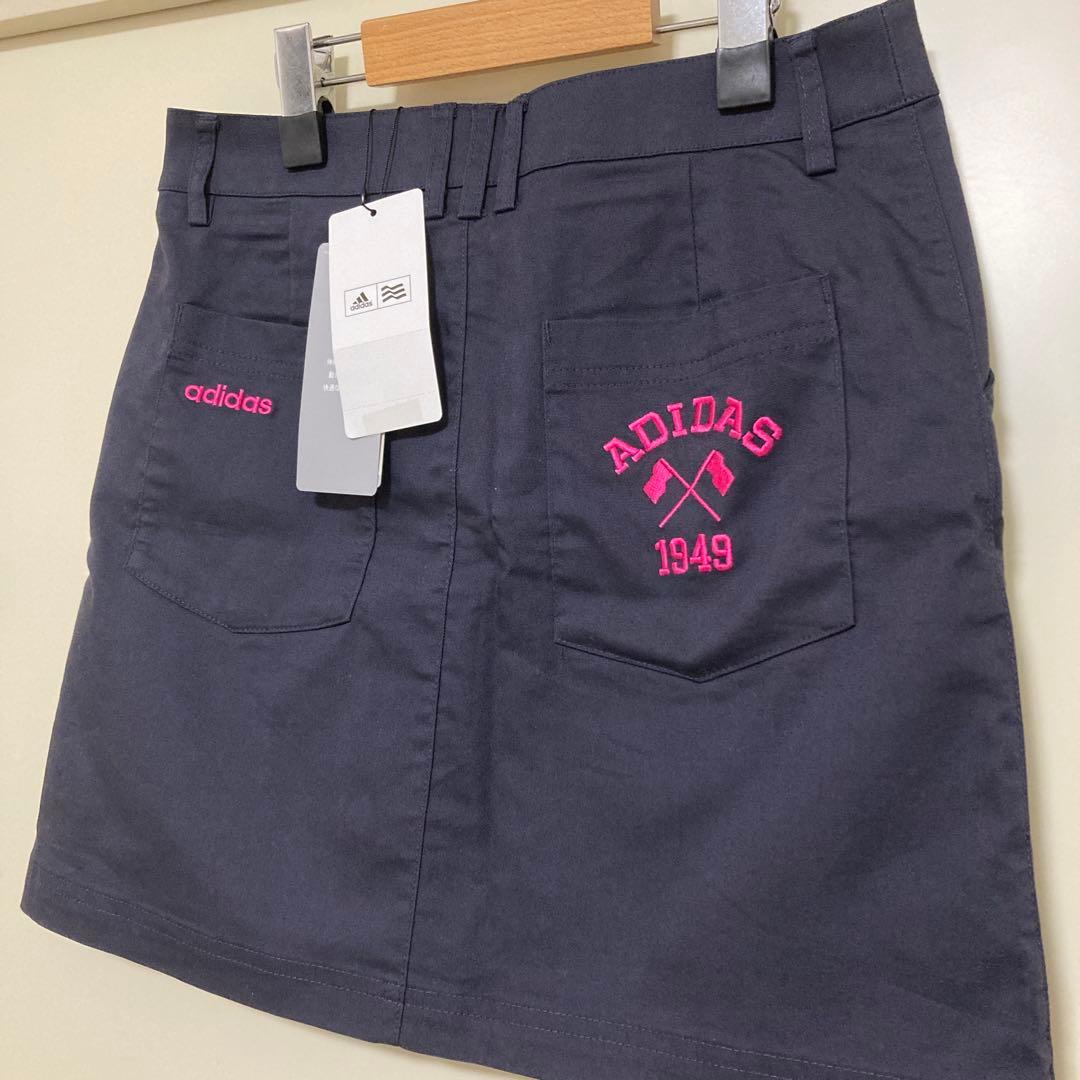 アディダスゴルフ　スカートSサイズ7号　ネイビー紺色　春夏向け薄手