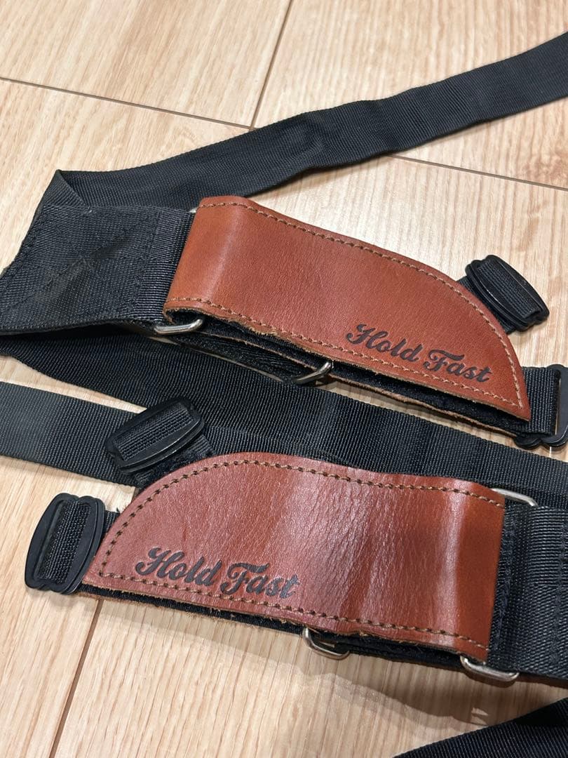 Hold Fast ペダルストラップ　限定レザー　ブラウン　入手困難