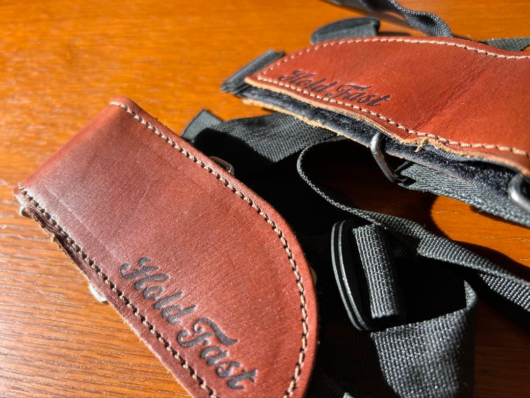 Hold Fast ペダルストラップ　限定レザー　ブラウン　入手困難