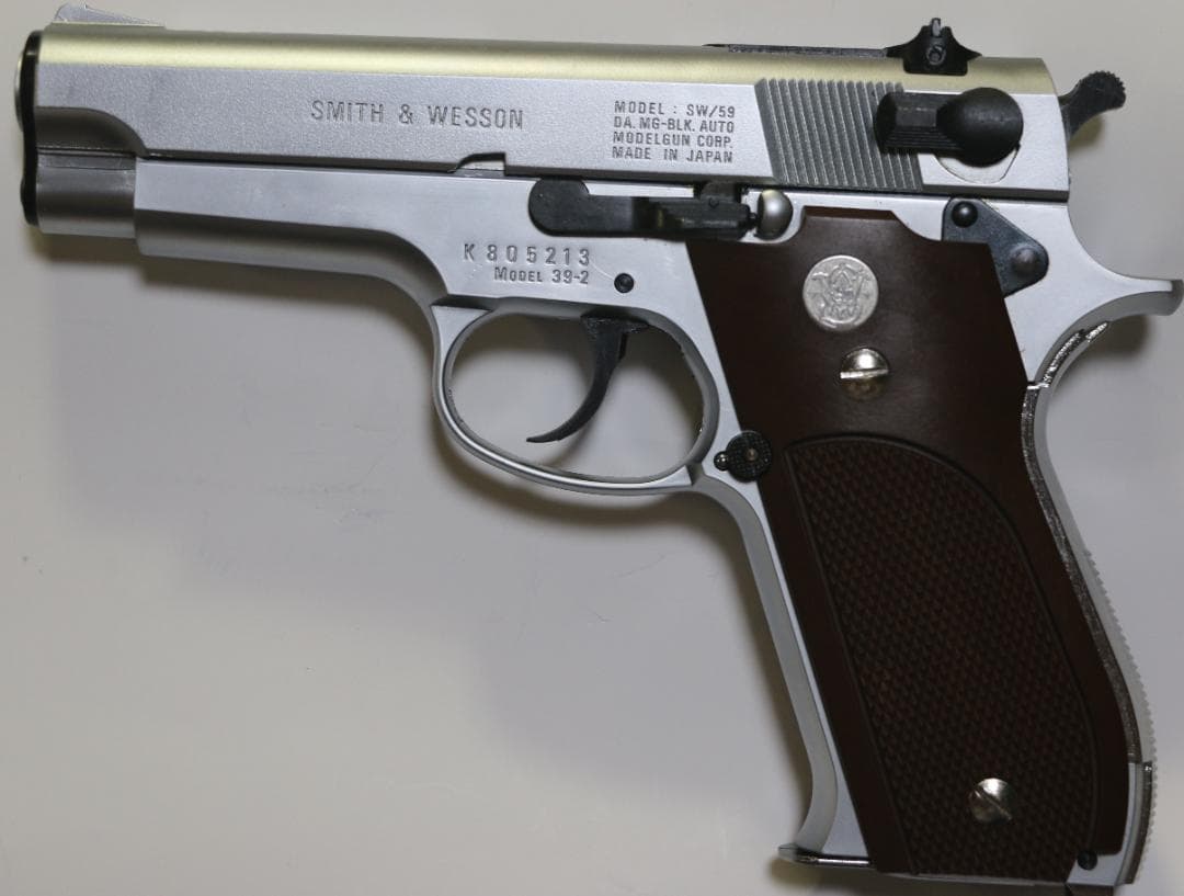 希少！MGC製　ABS樹脂製モデルガン S＆W Ｍ３９ 銀　ＳＰＧ合法品　未発火