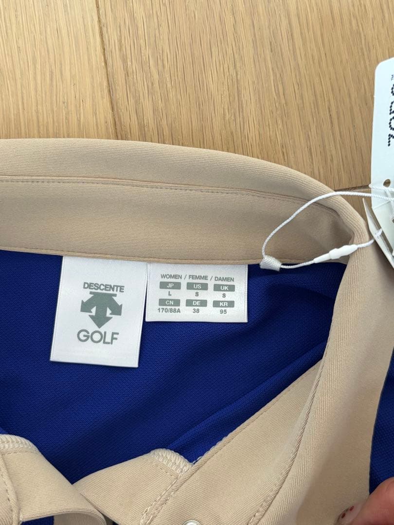 DESCENTE GOLF ノースリーブポロシャツ