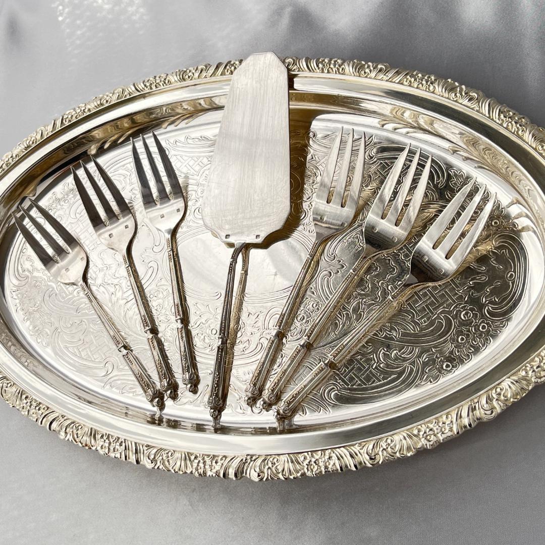 【仏蘭西】 ロシア様式のケーキフォーク ケーキサーバー 仏蘭西