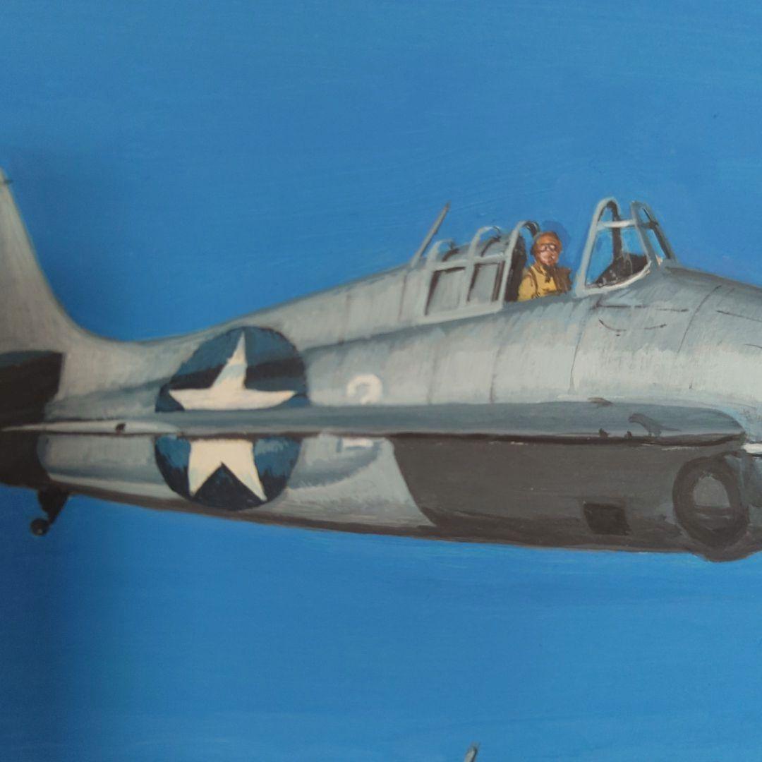 【昭和レトロ】【貴重】ボックスアート 【プラモデル】 箱絵 戦闘機 イラスト