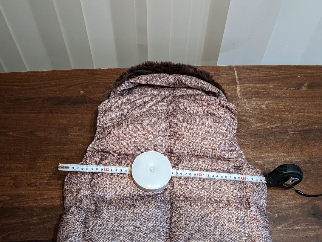 マリクレール　スポーツ　ダウン　ベスト　2way ファー　裏　フリース　　ゴルフ