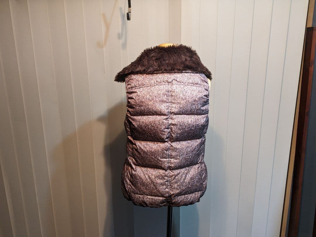 マリクレール　スポーツ　ダウン　ベスト　2way ファー　裏　フリース　　ゴルフ