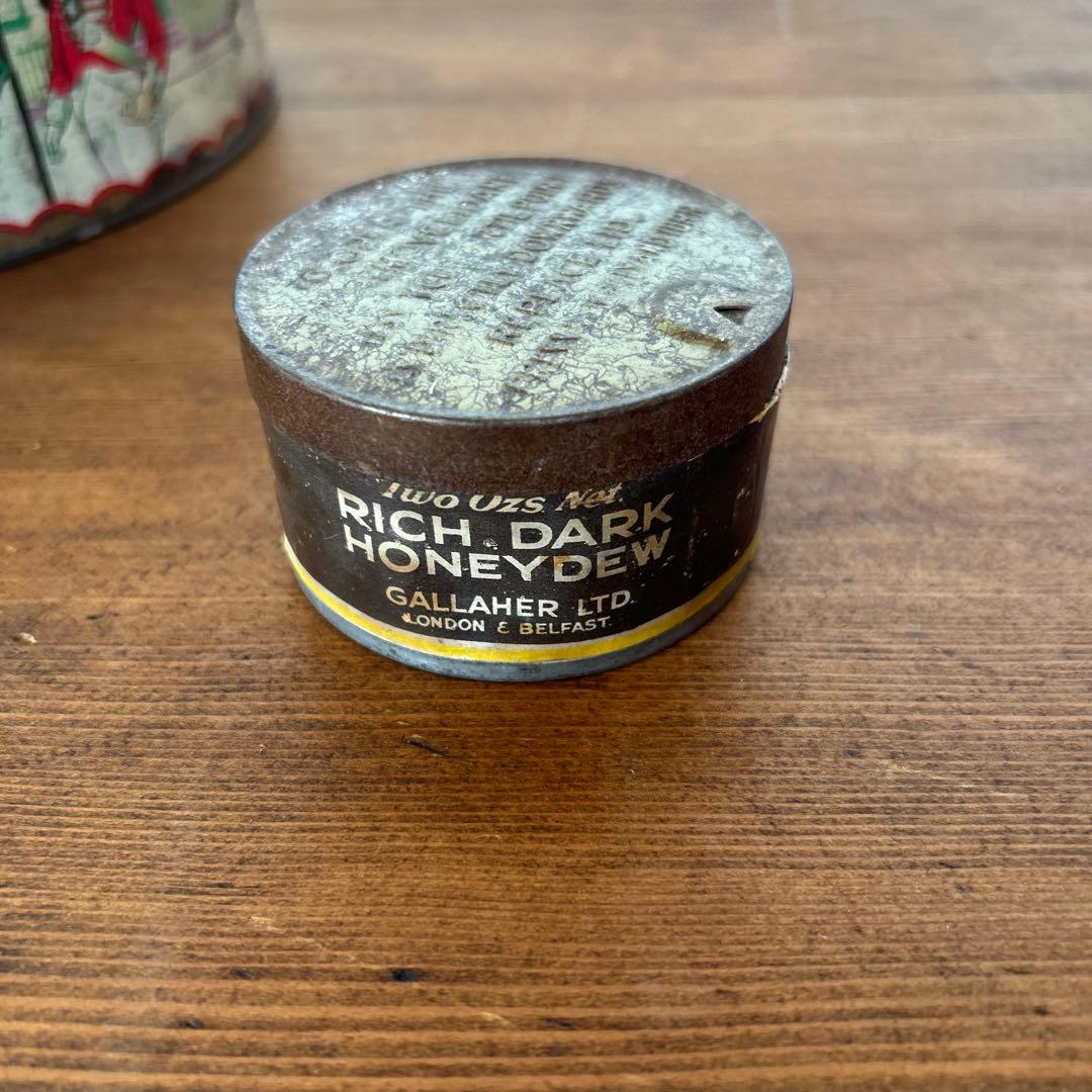 英国アンティークQality Street他　丸型ティン缶7点セット