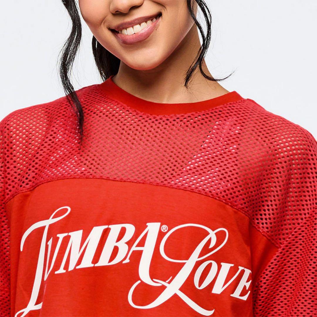 新品　正規品　ズンバ　X S バレンタイン　メッシュ　Tシャツ