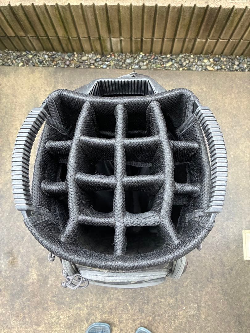 ブリーフィングBRIEFING CR-5 カモフラ黒　キャディバッグ　15分割