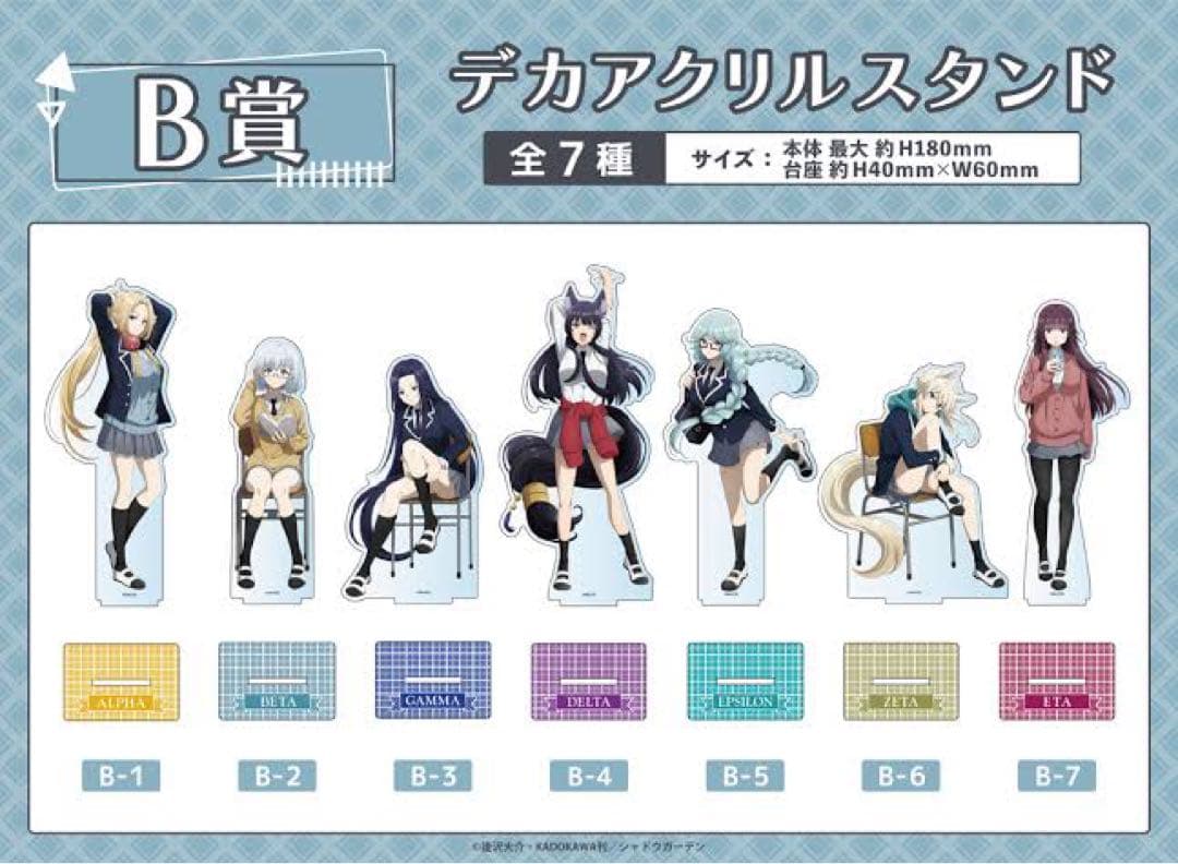 陰の実力者になりたくて　くじメイト　アクリルスタンド　オンラインくじ