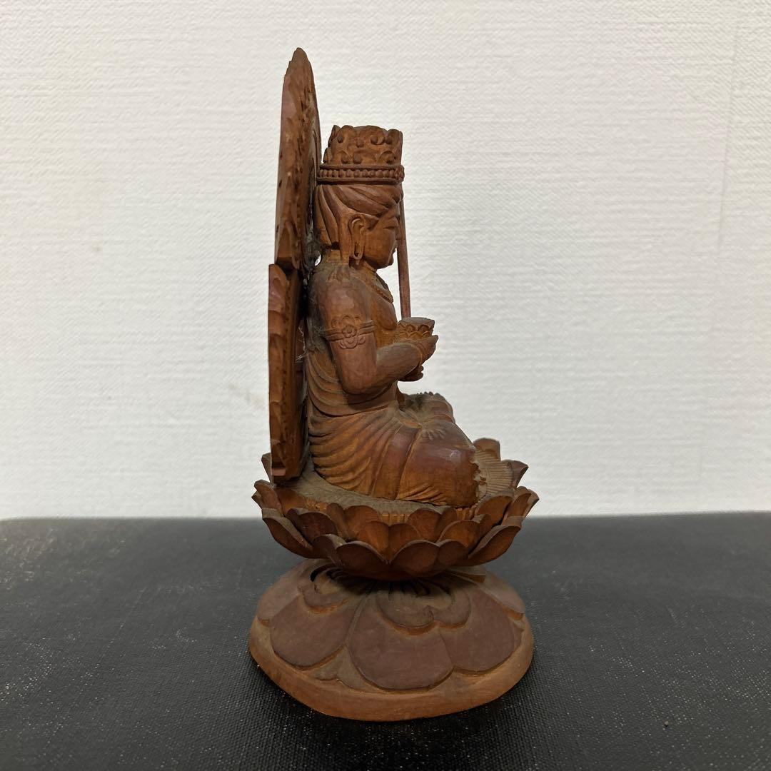 虚空蔵菩薩 木彫 箱付