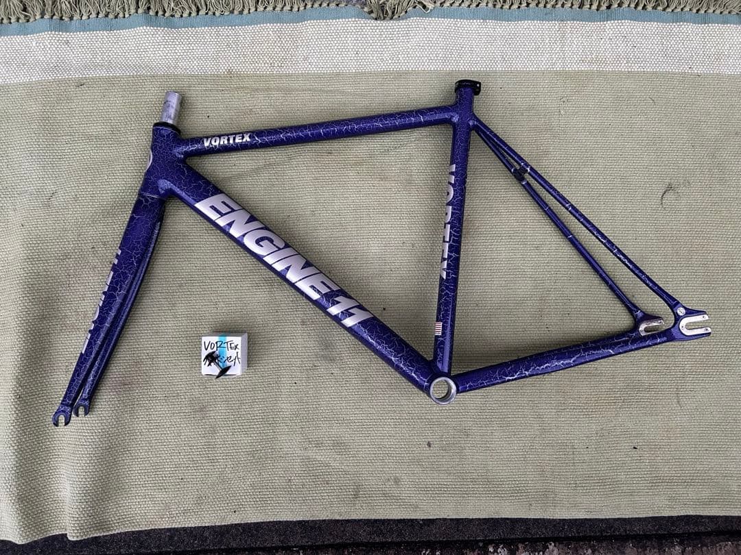 T*E様 enjine11 ピスト　M 美品！　シングル　フレームセット　エンジ