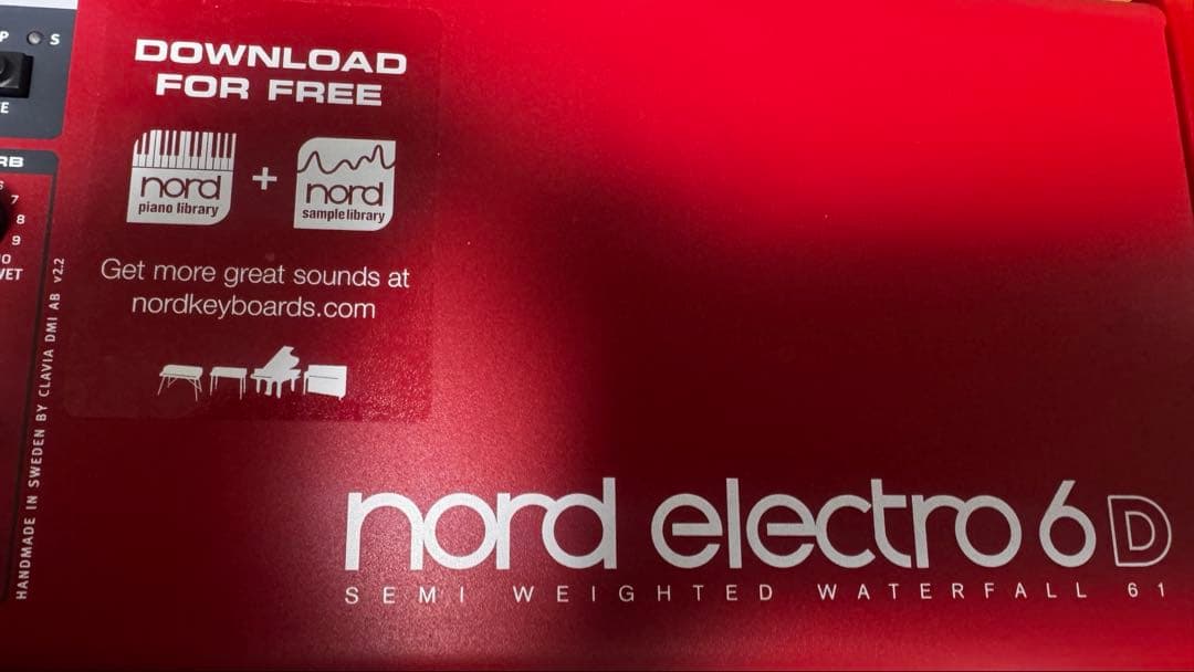 Nord Electro 6D 61鍵　CLAVIA 純正ケース、ペダル付き