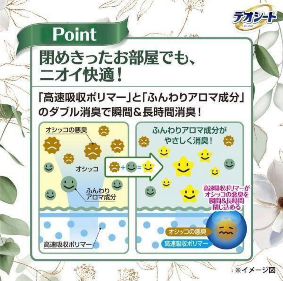 梨様【12袋】デオシートホワイトティーの香りレギュラー 84枚×6袋　計504枚