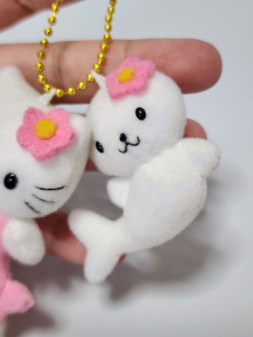 【希少品】サンリオ　HELLO KITTY　キティ　人魚　ツインチャーム